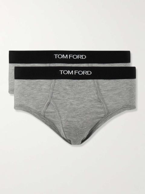 Two-Pack Stretch-Cotton and Modal-Blend Briefs
