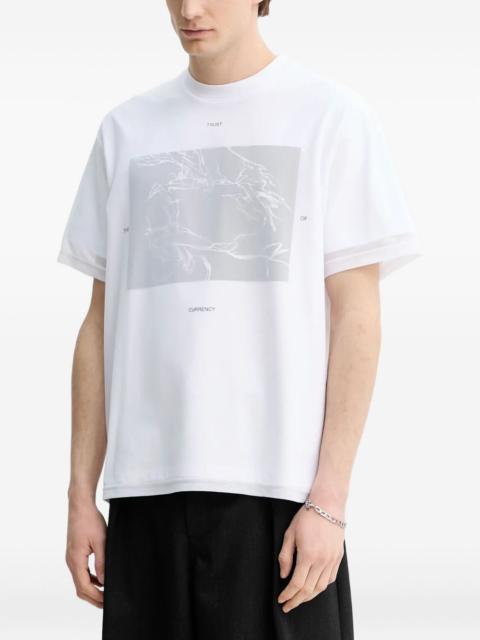 HELIOT EMIL™ Marl graphic-print layered T-shirt