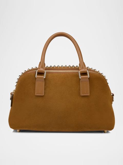 Christian Louboutin Funky Spike Bowling Bag in Suede