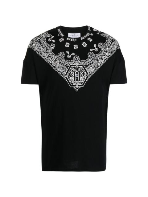 SS paisley-print round-neck T-shirt