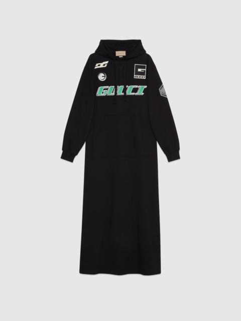 GUCCI Cotton jersey sweatshirt dress
