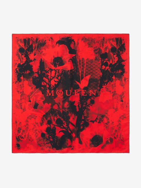Alexander McQueen Floral Scarf