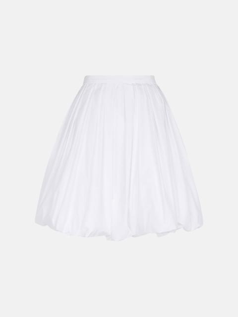 Alaïa Cotton-blend poplin miniskirt