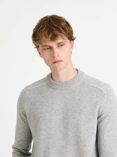 JW Anderson MENS RAGLAN JUMPER IN MID GREY MELANGE