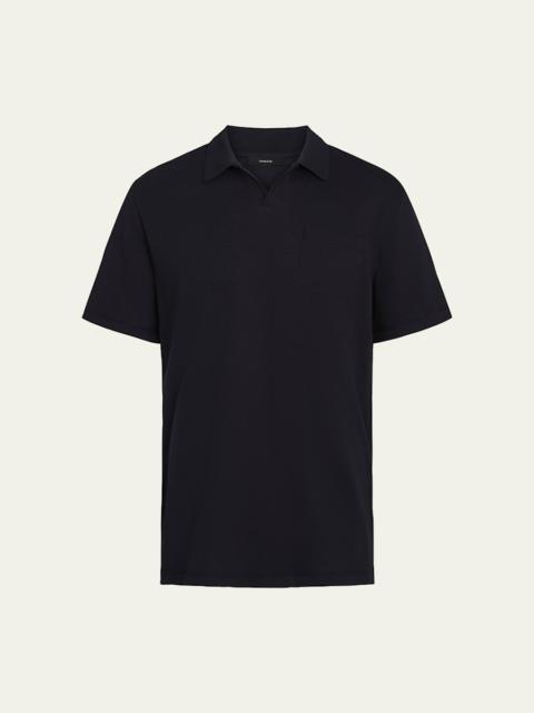 Vince Men's Textured Johnny Collar Polo Shirt
