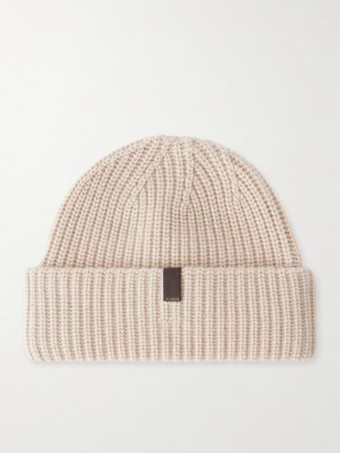 SLOWEAR Logo-Appliquéd Cashmere Beanie