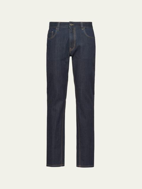 Prada Men's Dark-Wash Straight Jeans