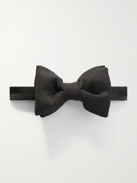 TOM FORD Pre-Tied Polka-Dot Silk-Satin Bow Tie