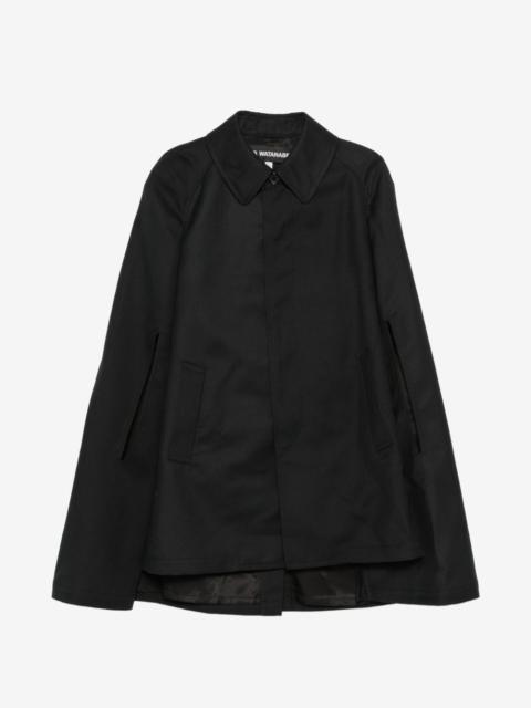 Junya Watanabe pinstripe-pattern cape