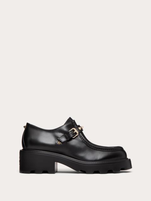 ROCKSTUD SINGLE MONK STRAP IN CALFSKIN 55MM