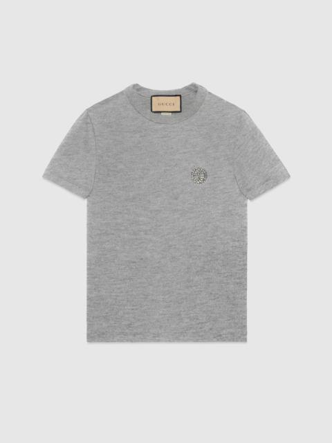 GUCCI Cotton jersey T-shirt with embroidery