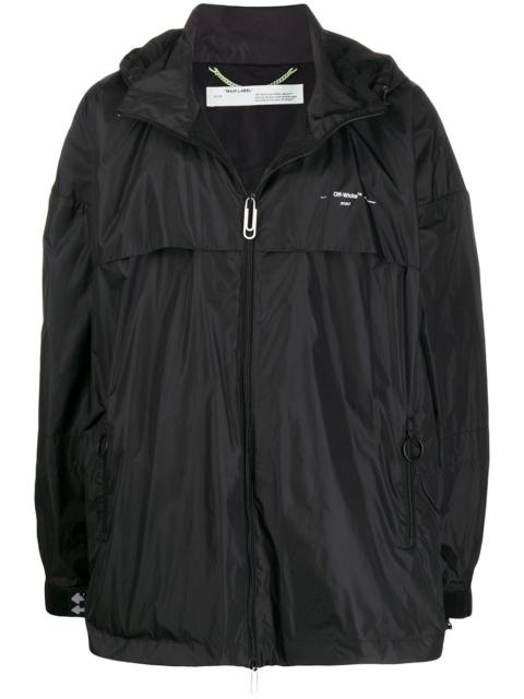 Off-White logo print lightweight jacket