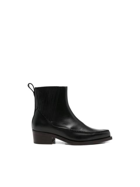 NULLUS whipstitch-detail chelsea boots