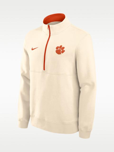 Nike Clemson Primetime Primary Logo Men's Nike College 1/2-Zip Crew