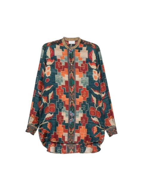 Pierre-Louis Mascia Printed silk shirt