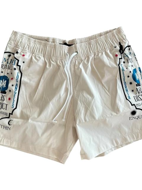 AMIRI Fortune Logo Swimshorts "White & Multicolor" PS23MSB004 699