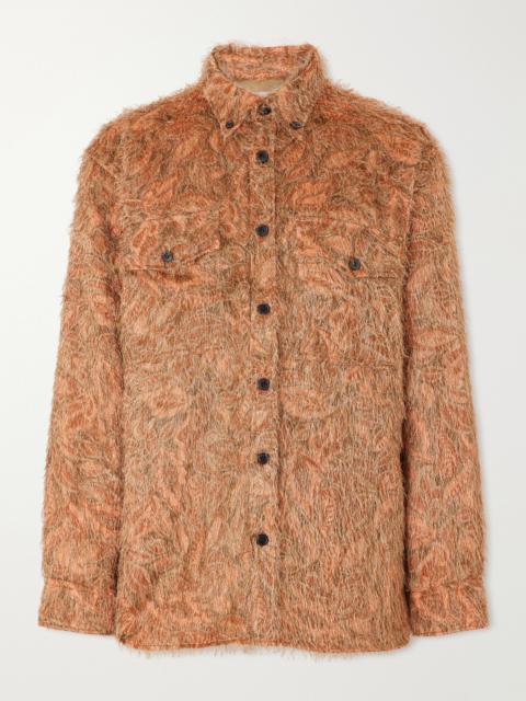 Dries Van Noten Cromo Fil Coupé Jacquard Overshirt
