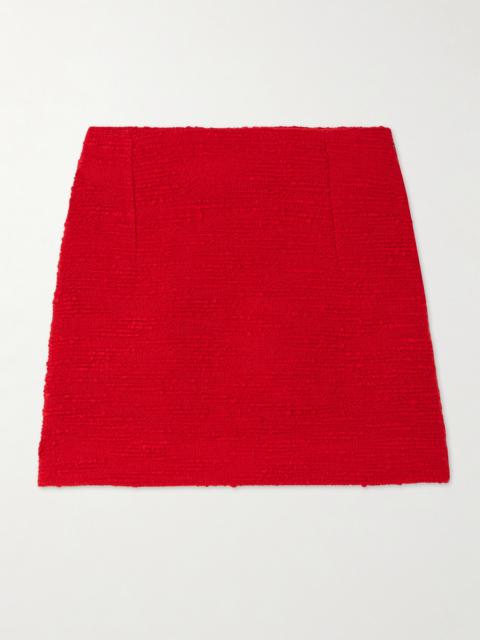 LIBEROWE Vera Darted Wool-blend Bouclé-tweed Mini Skirt