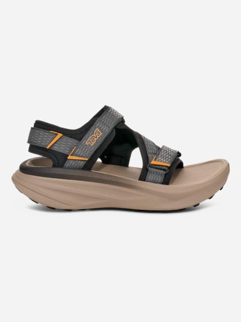 Teva Men's Aventrail R2T Trail Running Sandal in Black/Sunflower