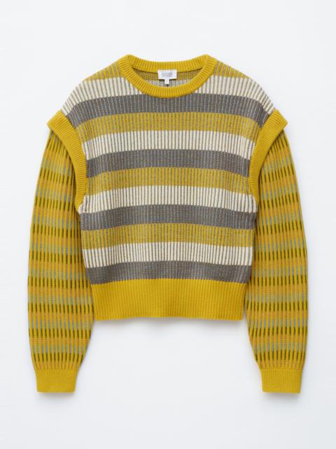 & Other Stories Striped Panel Knit Jumper
