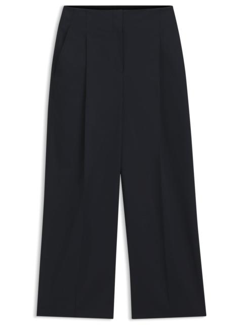 BOSS RELAXED-FIT CULOTTES IN STRETCH COTTON