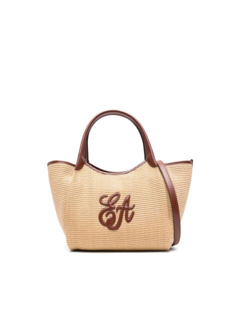 EMPORIO ARMANI medium logo-appliqué tote bag