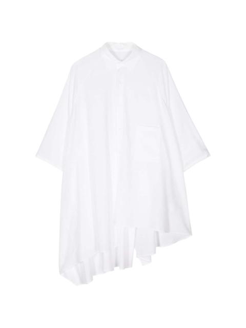 Yohji Yamamoto asymmetric short-sleeve shirt