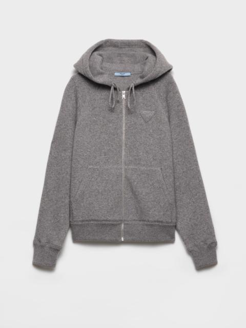 Prada Cashmere hooded cardigan