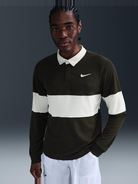 Nike NikeCourt Slam Men's Dri-FIT ADV Long-Sleeve Tennis Polo