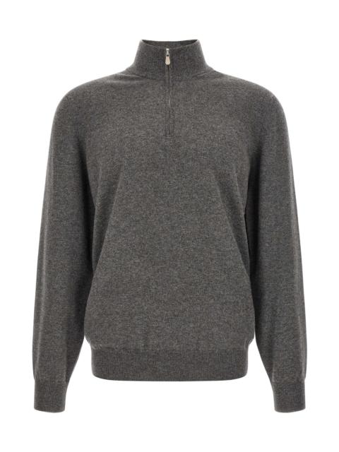 Brunello Cucinelli Half-Zip Cashmere Sweater