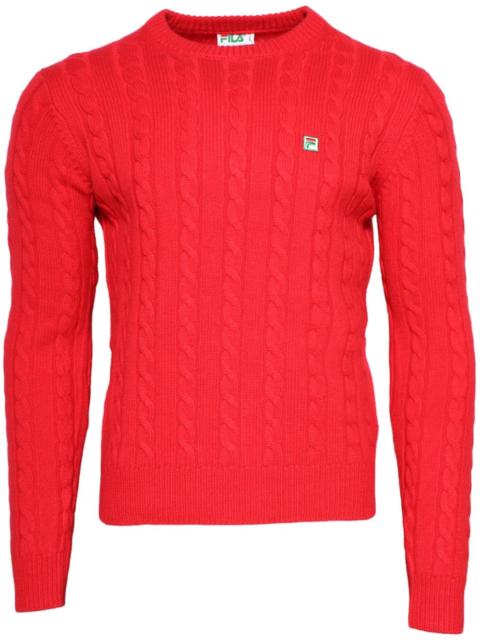 FILA cable knit crew neck jumper
