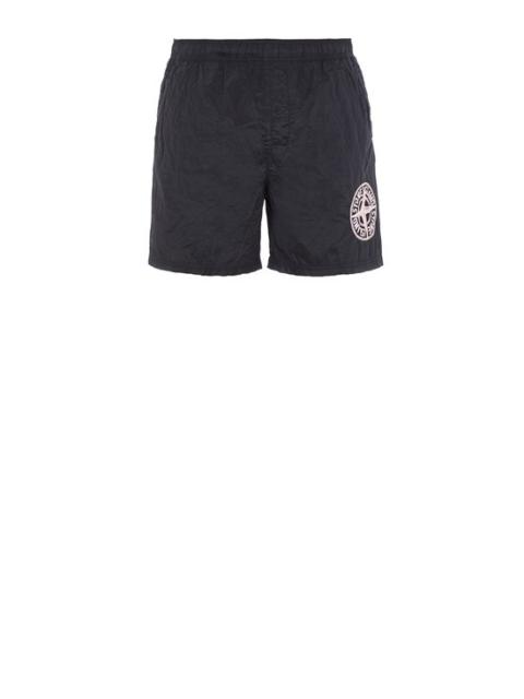 Stone Island B0948 'STITCHES FIVE' EMBROIDERY_NYLON METAL IN ECONYL® REGENERATED NYLON BLUE