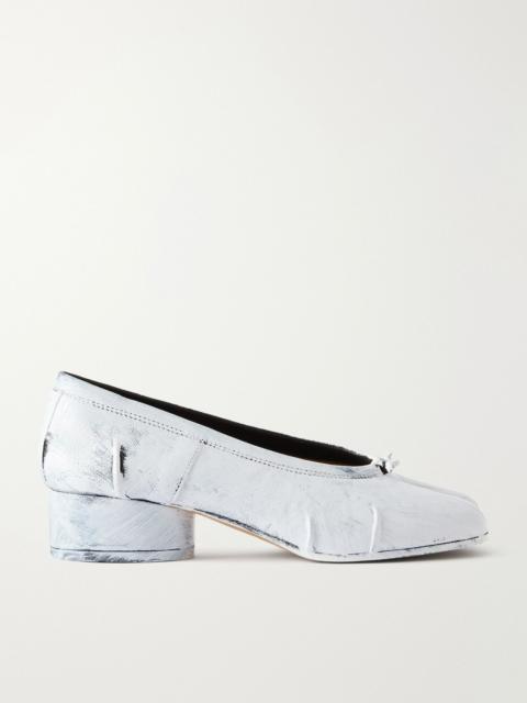 Maison Margiela Tabi 30 split-toe leather pumps Off-white