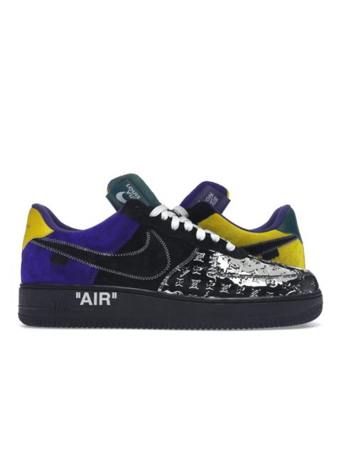 Louis Vuitton Louis Vuitton Nike Air Force 1 Low By Virgil Abloh Black Metallic Silver