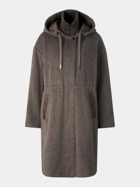 BOGNER Amory Wool Coat in Gray-brown