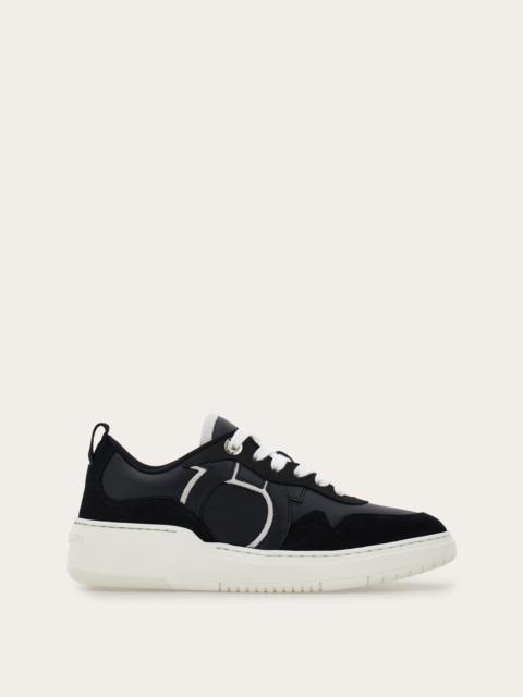 FERRAGAMO Sneaker with Gancini ornament