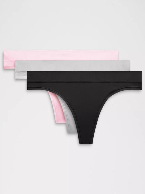 lululemon UnderEase Mid-Rise Thong Underwear *3 Pack