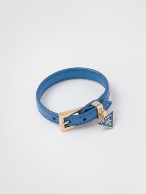 Saffiano leather bracelet