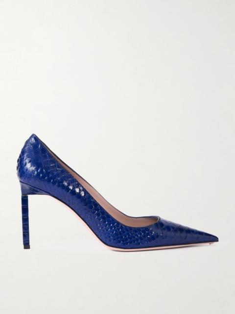 TOM FORD Snake-effect Leather Pumps