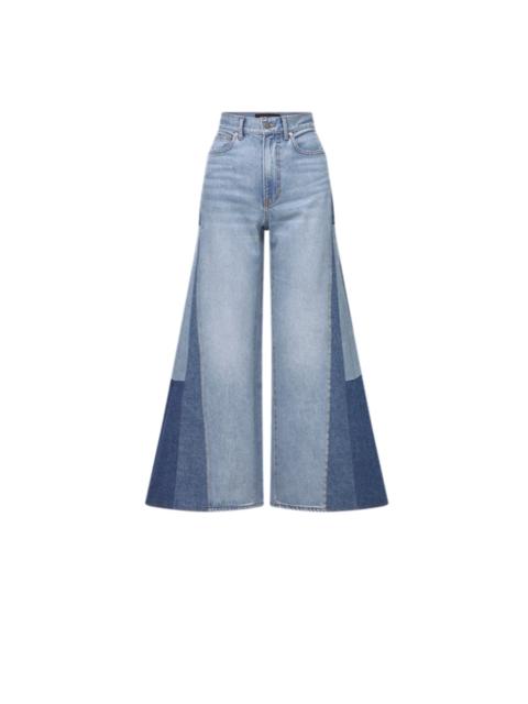 VERONICA BEARD VICKI PATCHWORK WIDE-LEG JEAN