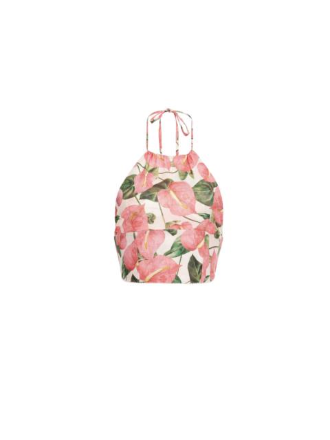 Agua by Agua Bendita Castana Anturios Cropped Top