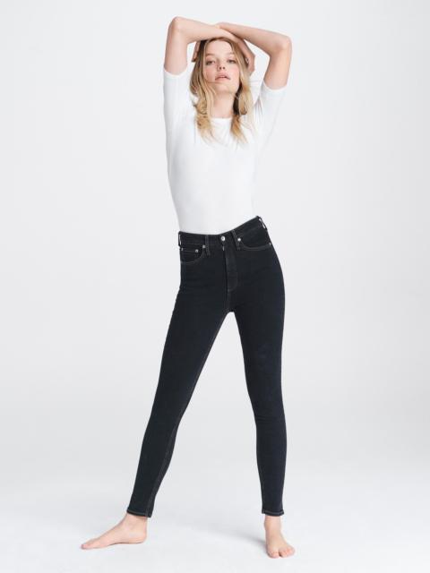 rag & bone Jane Super High-Rise Skinny - Black Bird