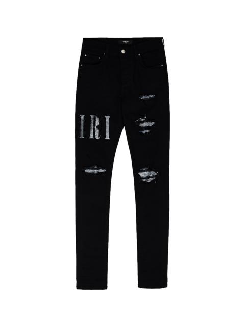 AMIRI Crystal Core Logo Jeans "Black" AMDNSY1020 018