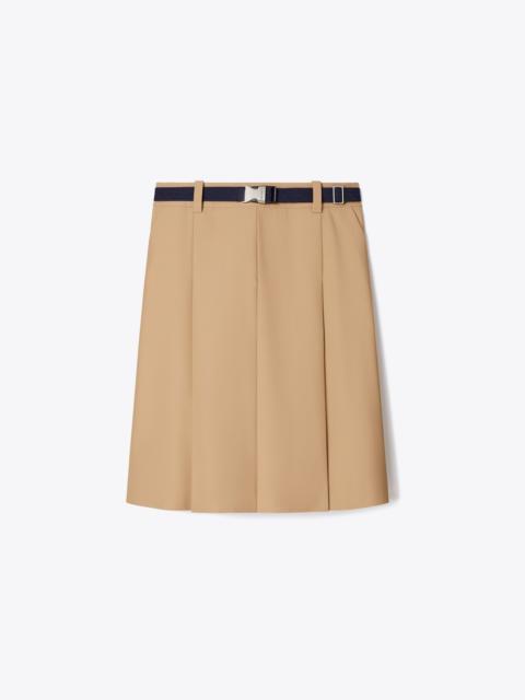 TORY BURCH Pleated Nylon Skirt