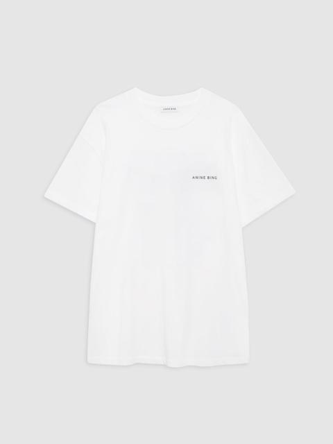ANINE BING Walker Tee Spray Paint - Ivory