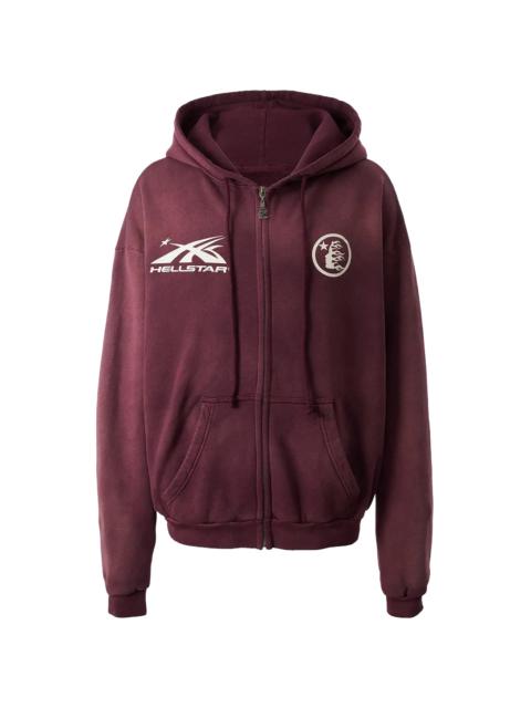 HELLSTAR HS Logo Zip Up Hoodie "Burgundy" HSR122