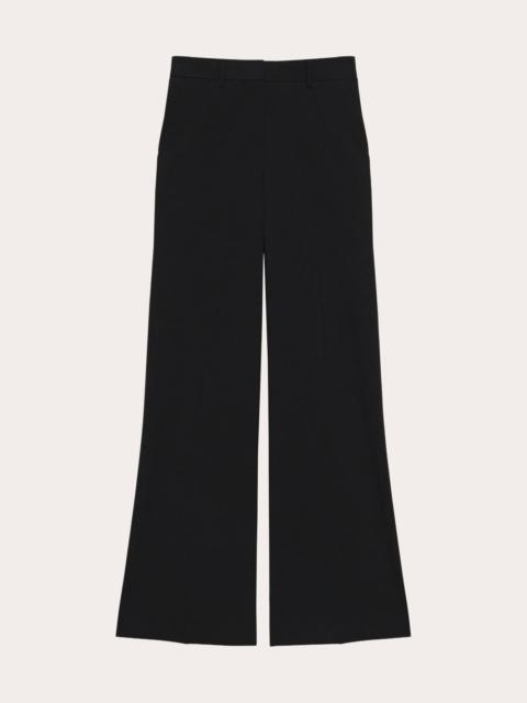 Theory Fluid Wool Creased Flare Trousers