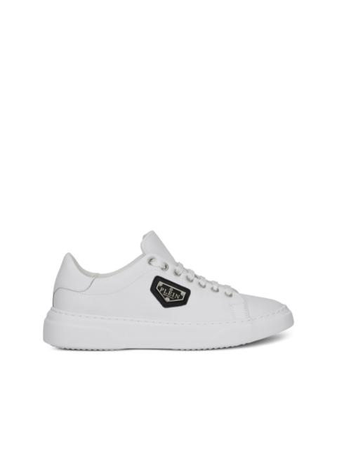 PHILIPP PLEIN Lo-Top Iconic Plein calf leather trainers