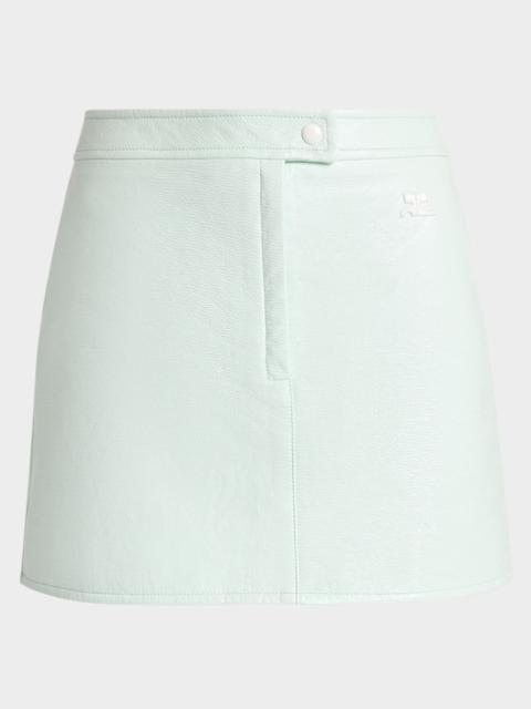 courrèges Vinyle Reedition Mini Skirt