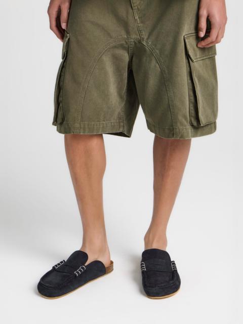 JW Anderson MENS STITCH LOAFER IN MIDNIGHT